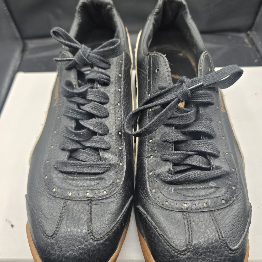 Puma‎ Black Leather Men's Sneakers